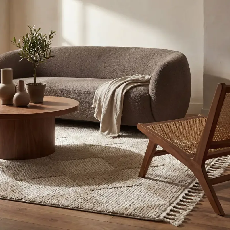 Aylin Diamond Tasseled Rug
