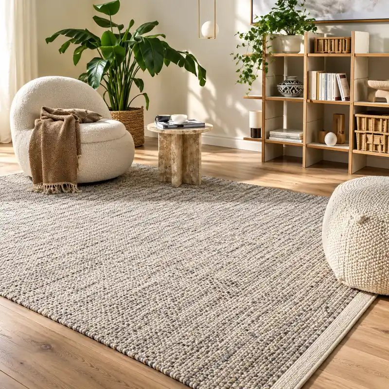 Pure Wool Rug Rocco Beige