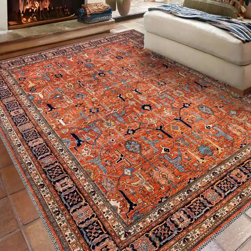Traditional Persian Hand-Knotted Rug
